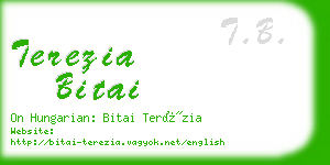 terezia bitai business card